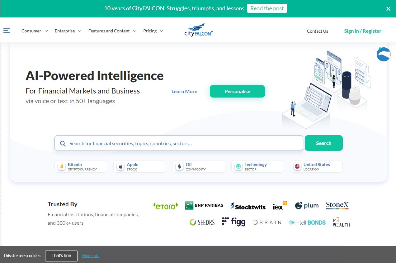 FinanceAI — AI-driven financial analytics platform built by KodeLinkers